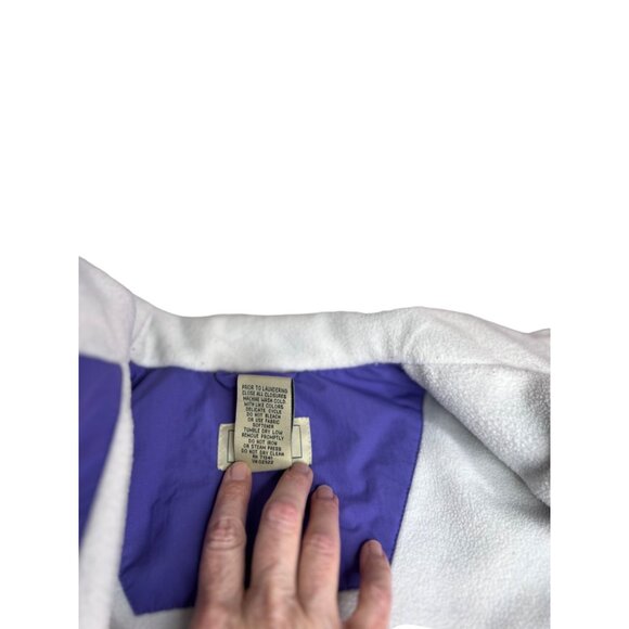 L.L. Bean Women's size L Light Purple Sleeveless Fleece-Lined Cozy Vest GorpCore - Picture 4 of 4